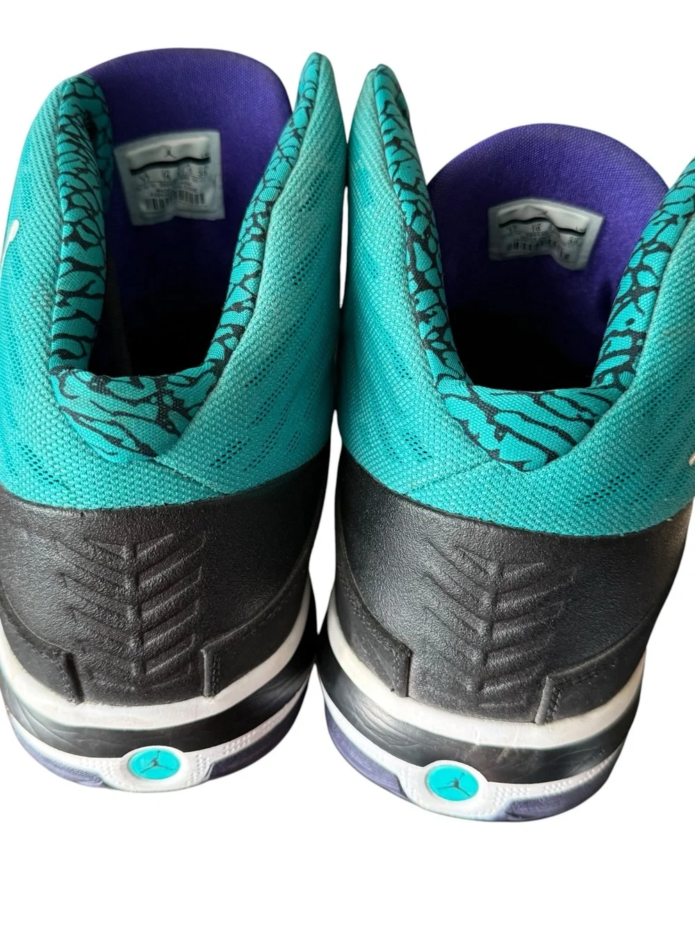 Nike Jordan B'Mo New Emerald Black Grape Ice 580590-008 Men's Size 17 RARE size